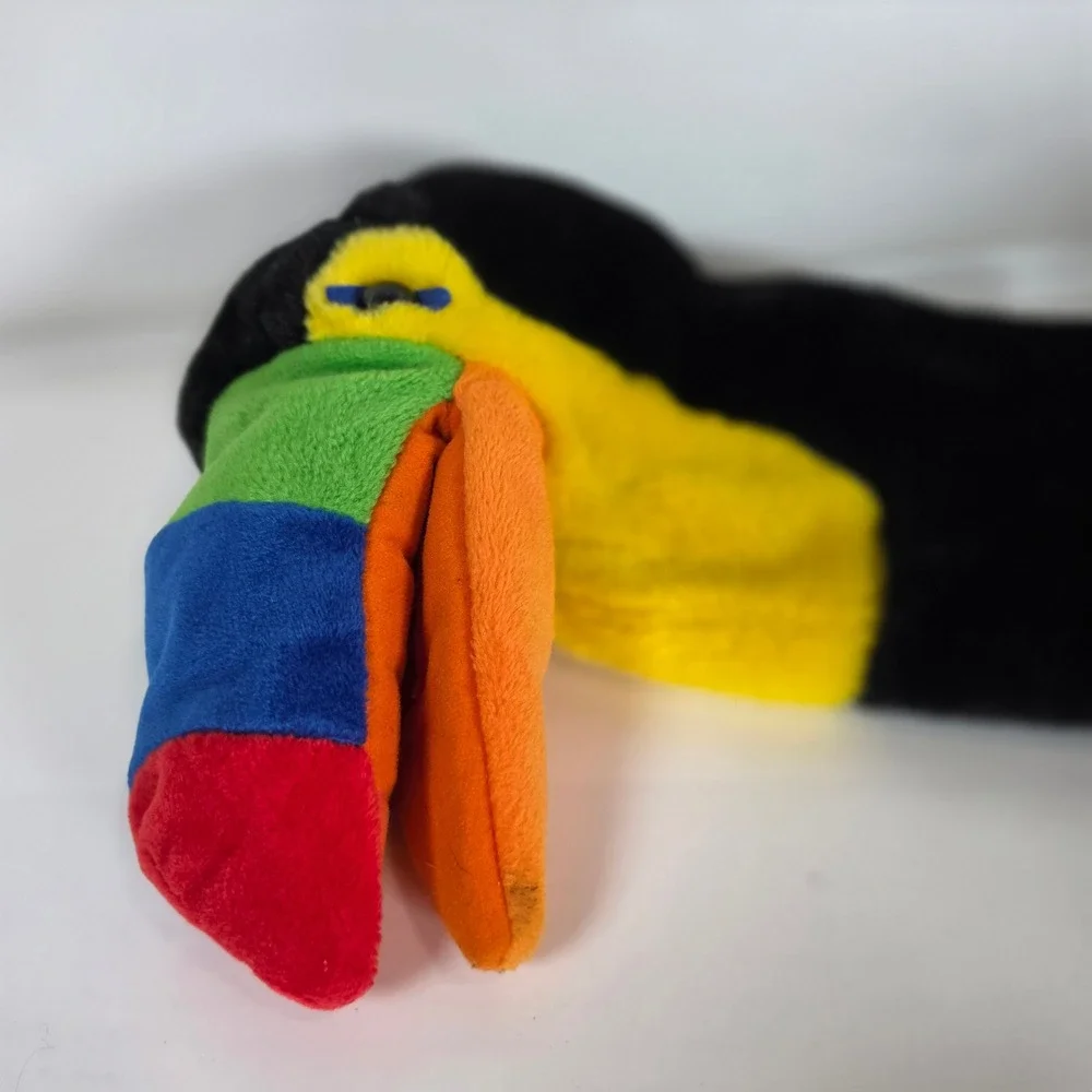 Aurora Toucan Hand Puppet Plush‎ Bird Black Rainbow Tropical Golf Club Cover 11